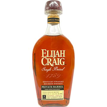 Elijah Craig 9 Year Old Barrel Proof Private Barrel Bourbon
