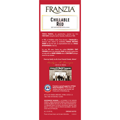 Picture of Franzia Chillable Red