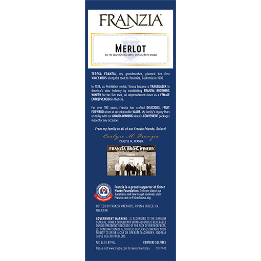 Picture of Franzia Merlot