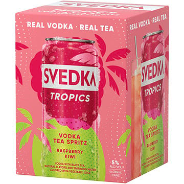 Svedka Tropics Raspberry Kiwi Vodka Tea Spritz
