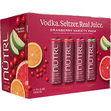 NUTRL Cranberry Vodka Seltzer Variety Pack