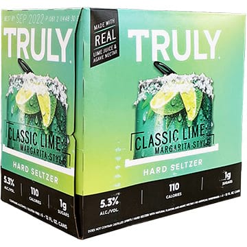 Truly Hard Seltzer Classic Lime Margarita-Style
