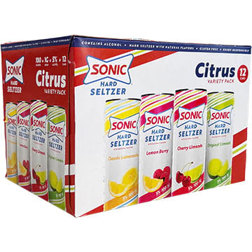 Sonic Hard Seltzer Citrus Variety Pack