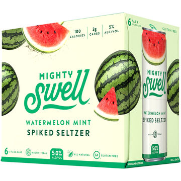 Mighty Swell Watermelon Mint Spiked Seltzer