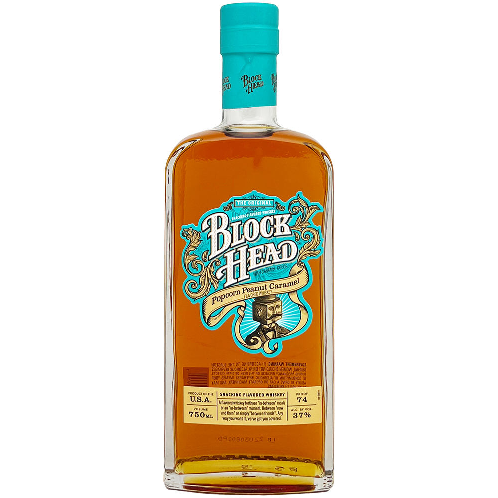 Block Head Popcorn Peanut Caramel Whiskey GotoLiquorStore