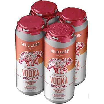Wild Leap Grapefruit Peach Vodka Cocktail