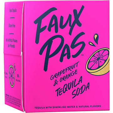 Faux Pas Grapefruit & Orange Tequila Soda