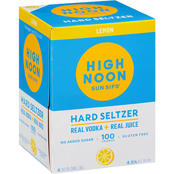 High Noon Sun Sips Lemon Vodka & Soda | GotoLiquorStore