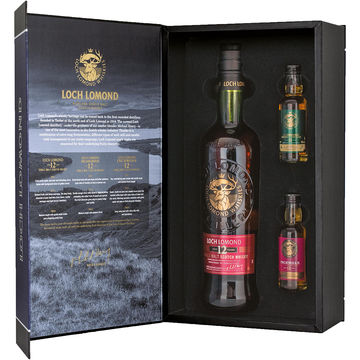 Loch Lomond 12 Year Old Gift Set with Two 50ml Miniature