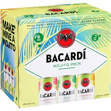 Bacardi Mojito Real Rum Cocktail Variety Pack