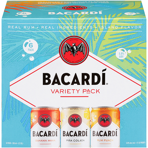 Picture of Bacardi Taste Paradise Rum Cocktail Variety Pack