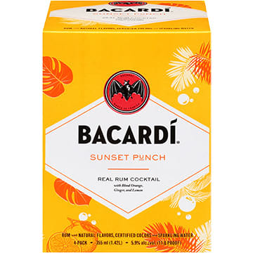 Bacardi Sunset Punch Real Rum Cocktail