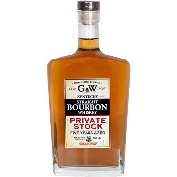 G & W 5 Year Old Private Stock Bourbon