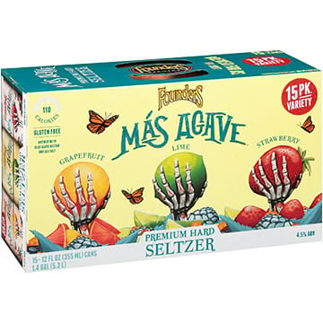 Founders Mas Agave Premium Hard Seltzer Variety Pack