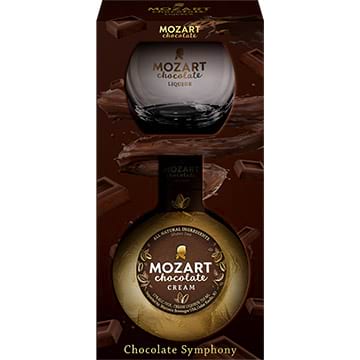 Mozart Chocolate Cream Liqueur Gift Set with Tumbler