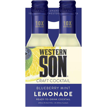 Western Son Blueberry Mint Lemonade Cocktail