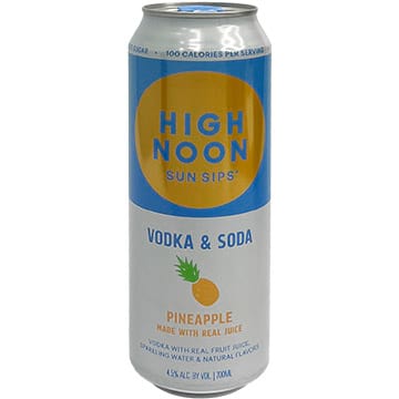 High Noon Sun Sips Pineapple Vodka & Soda