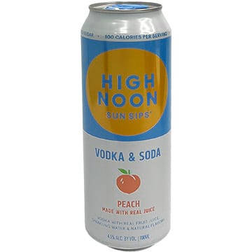 High Noon Sun Sips Peach Vodka & Soda