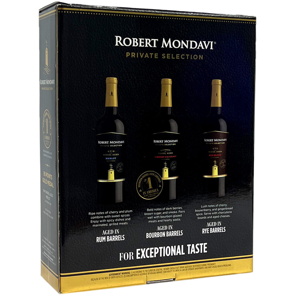 Robert Mondavi Private Selection Spirit Barrel Aged Red Wine T Set Gotoliquorstore