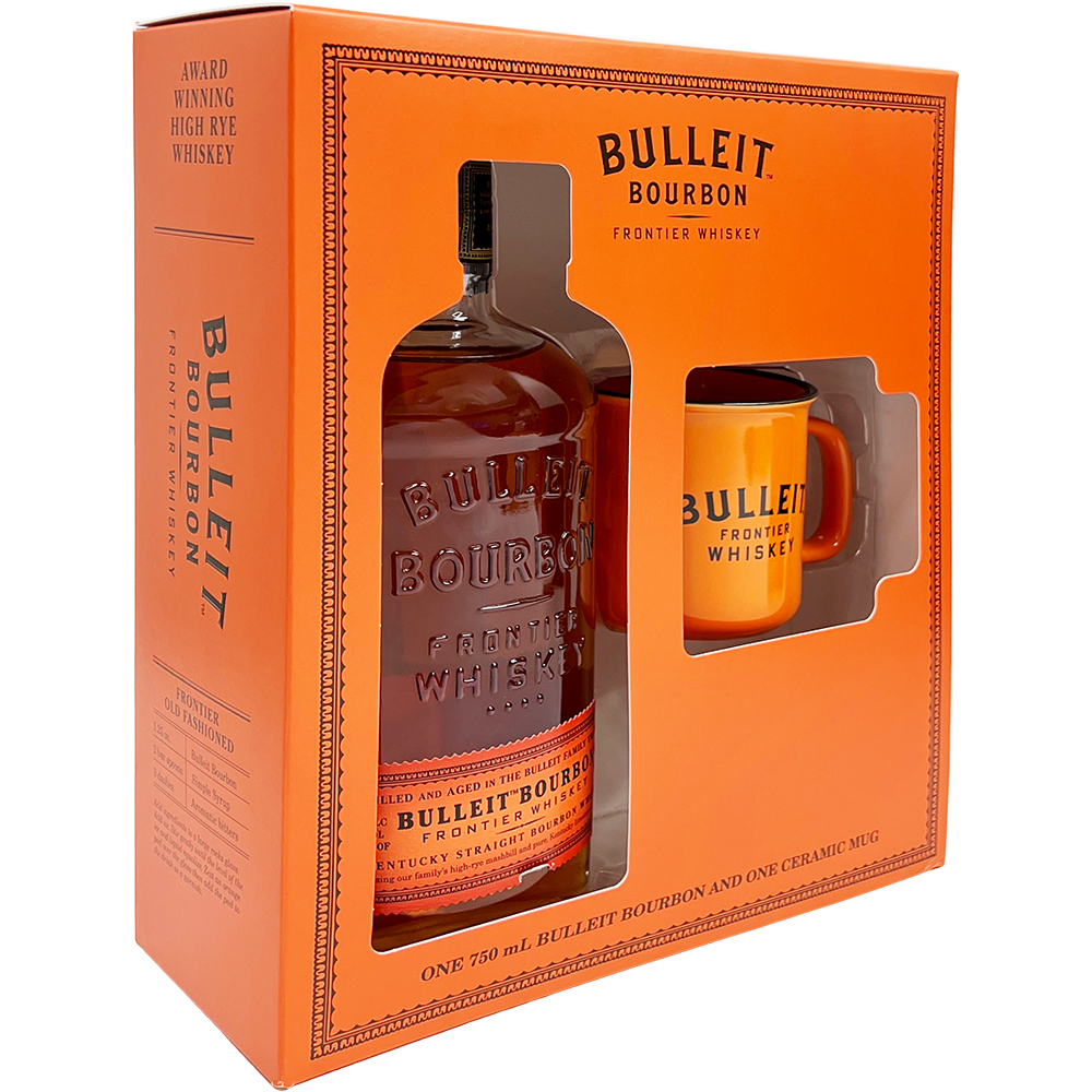 Bulleit Bourbon Gift Set with Ceramic Mug | GotoLiquorStore