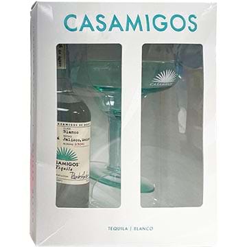 Casamigos Blanco Tequila Gift Set 750ml with 2 Rocks glasses