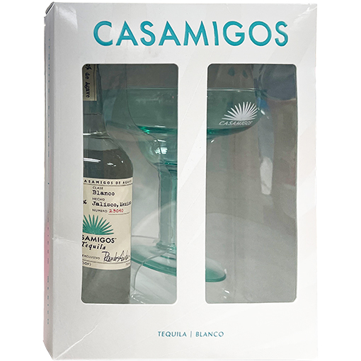 Casamigos Blanco Tequila and Sea Salt Shot Glasses Gift Set (Min Qty 1)