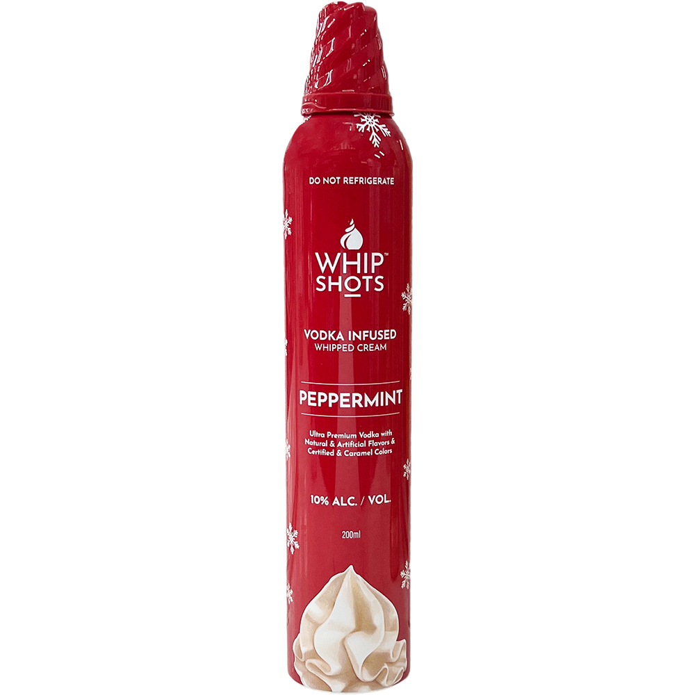 Whipshots Vodka Infused Peppermint Whipped Cream GotoLiquorStore