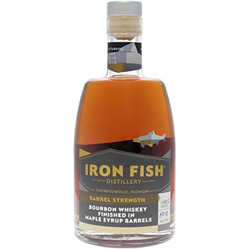 Iron Fish Barrel Strength Bourbon Whiskey Finished in Maple Syrup Barrels