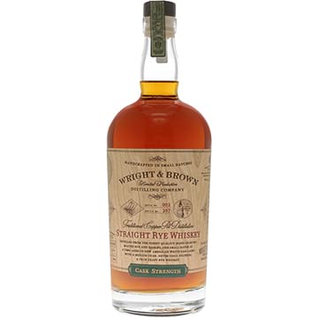 Wright & Brown Cask Strength Rye Whiskey