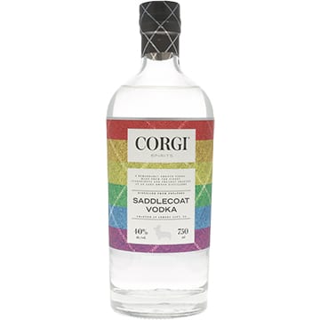 Corgi Saddlecoat Pride Label Vodka