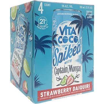 Vita Coco Spiked with Captain Morgan Strawberry Daiquiri