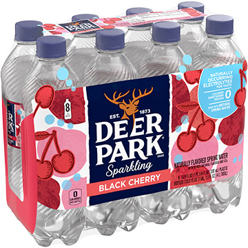 Deer Park Natural Spring Water, 8 oz Bottle, 48 Bottles-carton