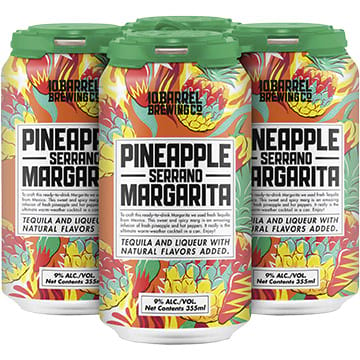 10 Barrel Pineapple Serrano Margarita