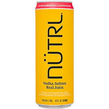 NUTRL Strawberry Lemonade Vodka Seltzer