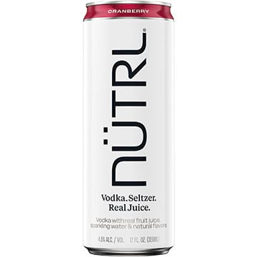 NUTRL Cranberry Vodka Seltzer