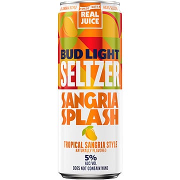 Bud Light Seltzer Sangria Splash Tropical Sangria Style