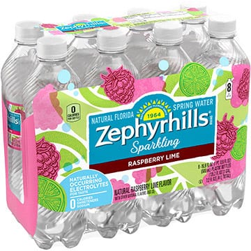 Zephyrhills Raspberry Lime Sparkling Water