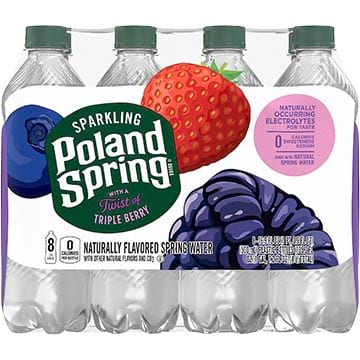 Poland Spring Triple Berry Sparkling Water