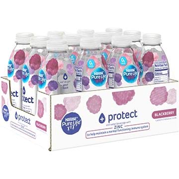 Nestle Pure Life + Protect with Zinc Blackberry Flavor