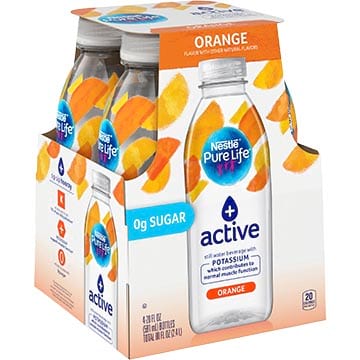 Nestle Pure Life + Active with Potassium Orange Flavor