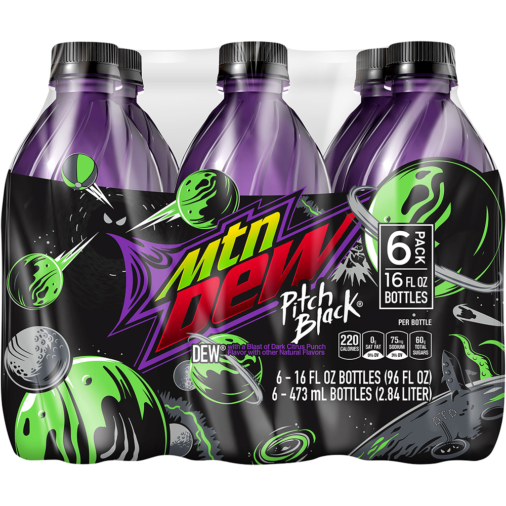 Mountain Dew Pitch Black Zero Sugar | GotoLiquorStore