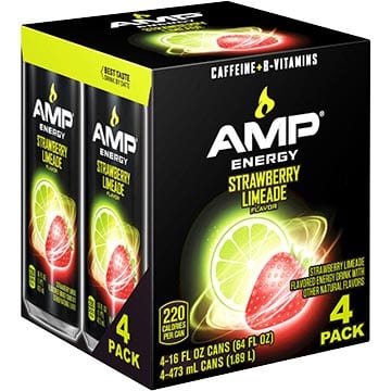 Mountain Dew AMP Energy Strawberry Limeade