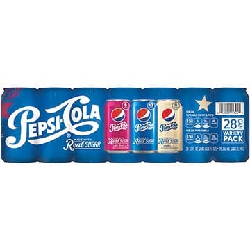 Pepsi Real Sugar Cola Variety Pack