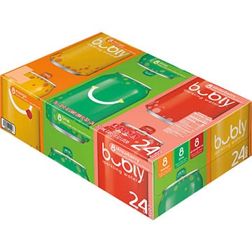 Bubly Sparkling Water 3 Flavor Variety Pack