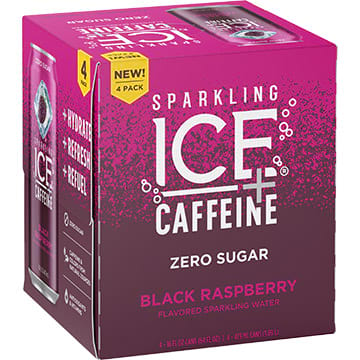 Sparkling Ice + Caffeine Black Raspberry Sparkling Water