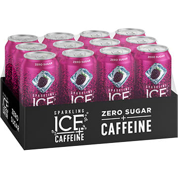 Sparkling Ice + Caffeine Black Raspberry Sparkling Water