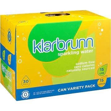 Klarbrunn Lime & Lemon Sparkling Water Variety Pack