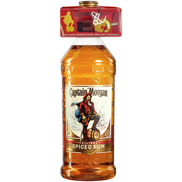 Captain Morgan Original Spiced Rum with Branded NFL Helmet Pourer