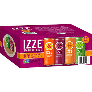 Izze Sparkling Juice 4 Flavor Sunset Variety Pack