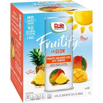 Dole Fruitify Glow Pineapple & Mango Juice with Turmeric